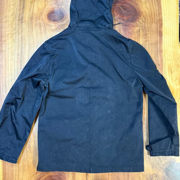 Ten C Mens Rain Coat Jacket Navy Parka Jacket 50 M1/B Navy Blue Hooded $1493 V19 - Picture 11 of 11